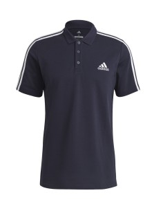 3-Streifen-Pique Poloshirt