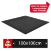 “FitPro-100x100x3″cm schwarz – Fitness- & Bodenschutzmatte inkl. 4 Verbinderpins - Image 3