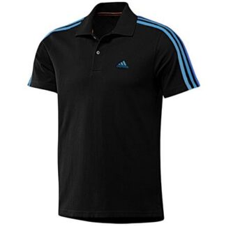 adidas Ess 3S Climalite Poloshirt blau/schwarz | Omidis.de