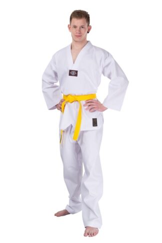 Taekwondo Dobok Gr 150 Ribbed Standard w Rev