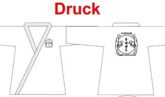 Yong Taekwondo Logo Siebdruck Brust + Rücken