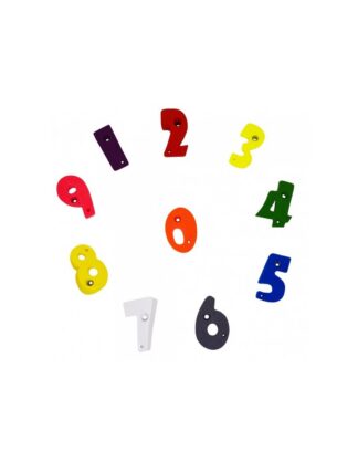 Children's climbing holds: Numbers from 0 to 9