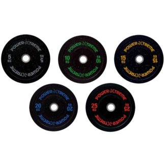 POWER-XTREME Hantelscheibe, Bumper Plate, Gummigranulat, 51mm - Sport Enzinger