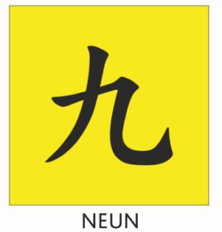 Tetzlaff Kung Fu Schärpe Gelb Kinder mit Bestickung NEUN