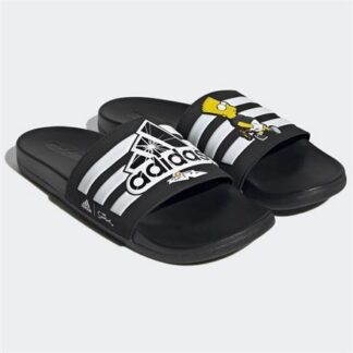 adidas The Simpsons Comfort Adilette Unisex Sandalen schwarz/weiß | Omidis.de