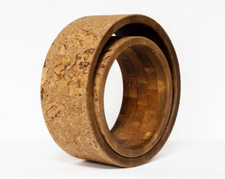 Handmade Yoga Wheels – natural cork & wood - BMF BodyMindFit circular fitness tools