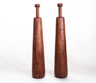 Indian Jori Clubs – 6-8kg walnut - BMF BodyMindFit circular fitness tools