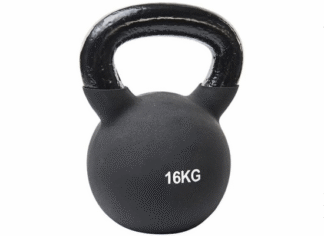 Kettlebell 16 kg schwarz