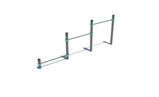 K001 French Triple Push-Up Bar
