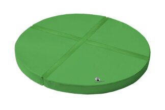 Weichbodenmatte rund 4-teilig grün - 120 x 15 cm