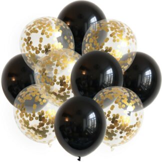 Luftballons 10 Stk. Schwarz/Gold
| ROB’S BALLOONS