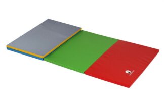 Faltmatte 4-teilig (blau, rot, gelb, grün) - 120 x 240 x 3 cm (ausgeklappt)
