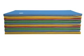 Faltmatte 10-teilig (3x blau, 3x rot, 2x gelb, 2x grün) - 120 x 600 x 3 cm (ausgeklappt)