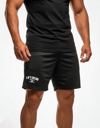 Short Musculation Noir | Lift or Die - Warrior Gear