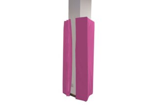 Säulenschutz rechteckig pink - 25 x 25 x 150 cm