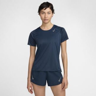 Nike Dri-FIT Race Short Sleeve Damen Sportshirt  dunkelblau | Omidis.de