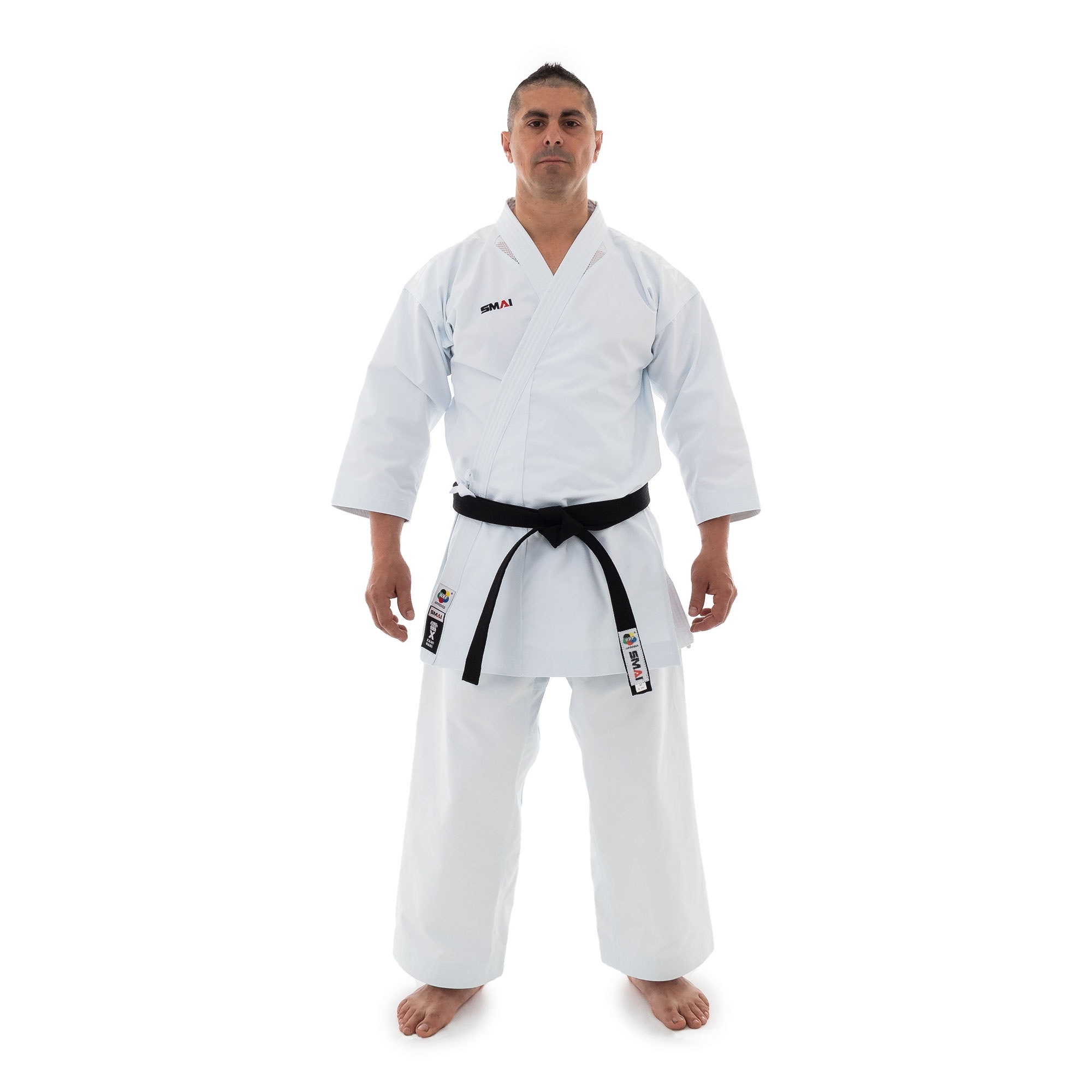 Boxhandschuhe "Kampfsport Akademie" 14 Oz, schwarz, Kunstleder - Image 4