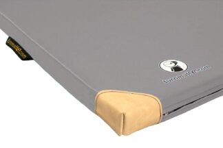 Leichtturnmatte Soft grau mit Lederecken - 150 x 100 x 6 cm