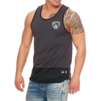adidas Summer Run NBA Team Tank dunkelgrau/schwarz | Omidis.de