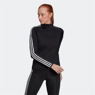 adidas AEROREADY Designed 2 Move 3S Damen Trainingsjacke schwarz/weiß | Omidis.de