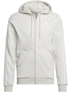 Essentials Fleece 3-Streifen Kapuzenjacke
