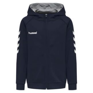 Hummel Go Cotton Zip Hoodie Kinder Jacke  dunkelblau/weiß | Omidis.de