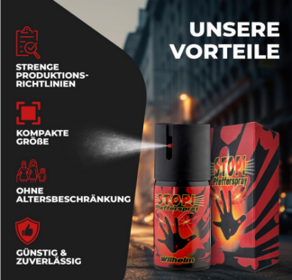 Pfefferspray 40ml – Hundeabwehr – Jet