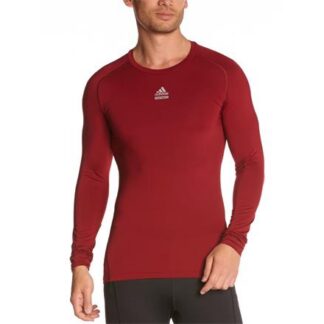 adidas TechFit C&S LS Funktionsshirt  rot | Omidis.de