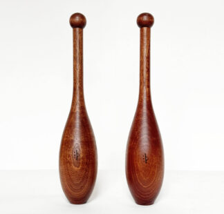 Spalding ES2 Indian Clubs ±1kg – sapele - BMF BodyMindFit circular fitness tools