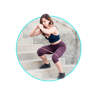 Elevated Lateral Step Ups with Mini Loop Booty Bands