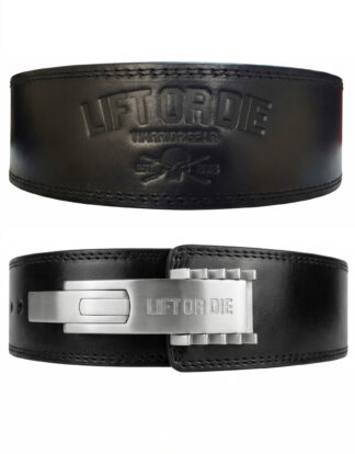 Ceinture de Force en Cuir 13mm & Levier Réglable Inox Incassable