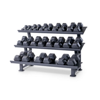 Hexagon Hantelsatz PVC 3-Reihig - BMS Fitness