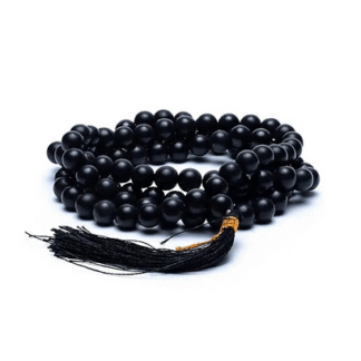 Mala schwarzer Achat – 108 Perlen – 0,8 cm