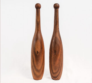 BD-X Crossover Clubs – 2 to 2.5kg air-dried walnut - BMF BodyMindFit circular fitness tools