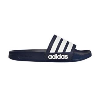 adidas Cloudfoam Adilette Sandale  blau/weiß | Omidis.de
