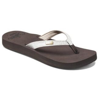 Reef Star Cushion Sassy Damen Zehentrenner Flip Flops  braun/weiß | Omidis.de