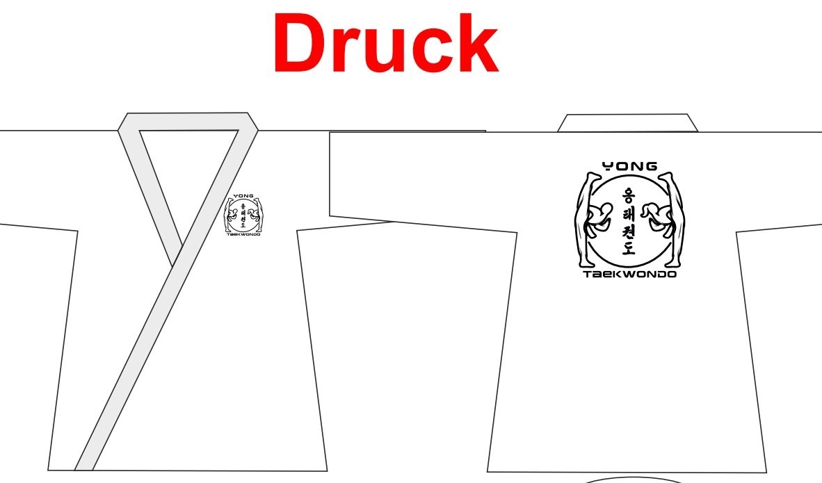 Yong Taekwondo Logo Druck an 3 Positionen - Image 4