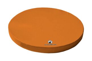 Weichbodenmatte rund ungeteilt orange - 150 x 25 cm