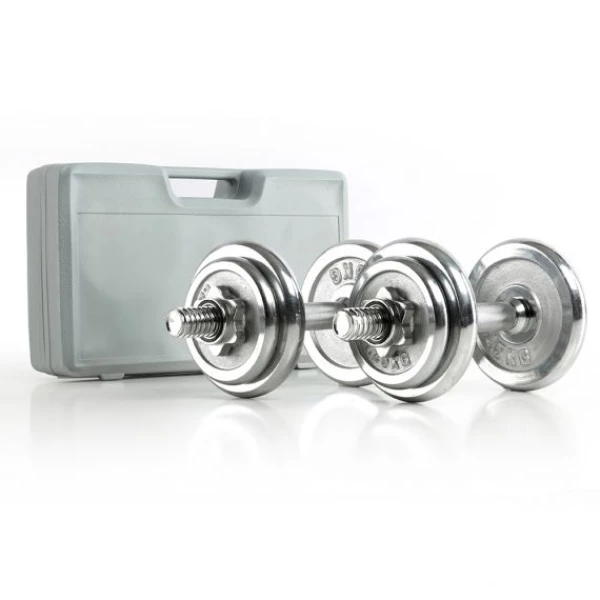 Chrom Kurzhantel-Set 2 x 10 kg - Sport Enzinger - Image 3