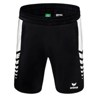 erima Six Wings Worker Kinder Shorts  schwarz/weiß | Omidis.de