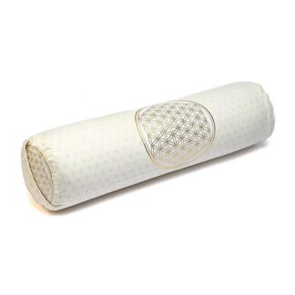Bolster rund weiss Baumwolle BIO (OSC) 16x60cm