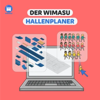 Hallenplaner Sportunterricht | Digitaler Aufbauplaner | WIMASU
