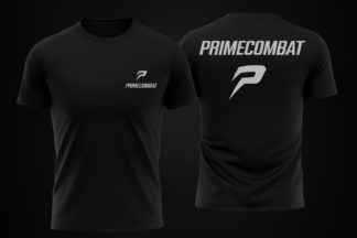 S8000 Shirt Schwarz mit Flexdruck Brust + Rücken Primecombat XL