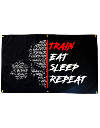 Décoration Train Eat Sleep Repeat | Drapeau Homegym | Chambre