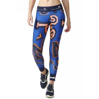 adidas STELLASPORT Long Printed Tights blau/orange | Omidis.de