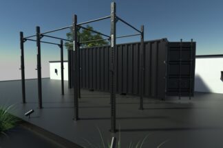 Kingsbox gym in storage container for 8 persons