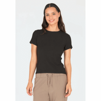 Athleticia Tinashe W Rib S/S Tee schwarz