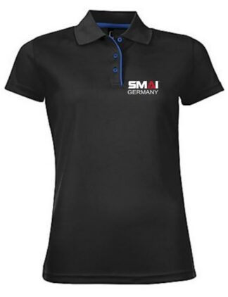 SMAI Germany Polo Shirt Female Schwarz Gr. XL