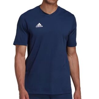 adidas Entrada 22 Herren T-Shirt  dunkelblau/weiß | Omidis.de
