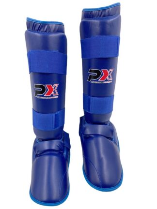 PX Karate Kumite Schienbein-Spannschutz blau Gr S